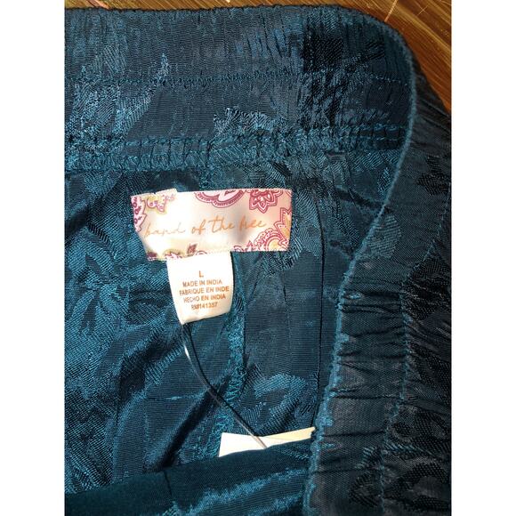 Band of the Free NWT Women's Celene Deep Teal Layered Midi Skirt - L - Picture 9 of 12